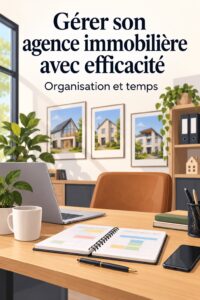 Femme d'affaires gérant des opérations dans le secteur immobilier