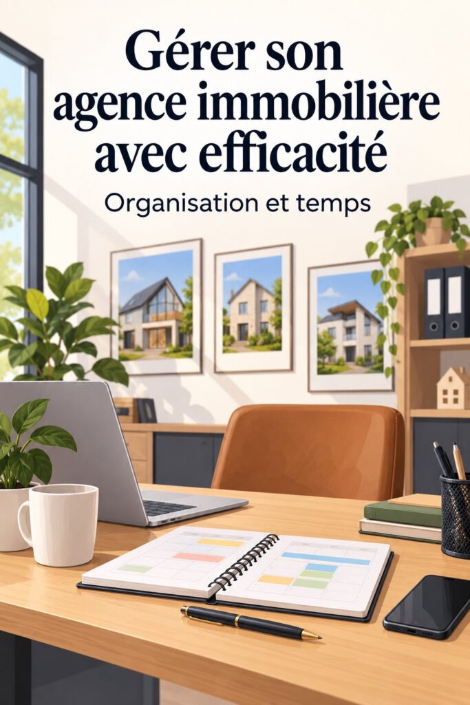 Femme d'affaires gérant des opérations dans le secteur immobilier