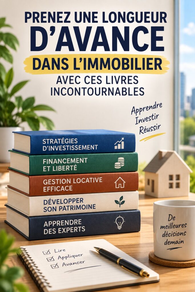 Couverture de livres sur l'investissement immobilier