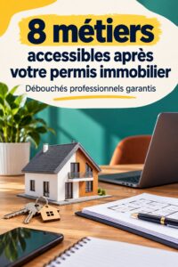 Femme souriante explorant des carrières en immobilier après sa licence.
