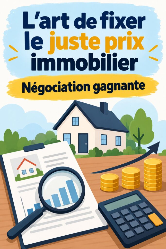 Offre immobilière détaillée sur une table avec une vue d'un appartement