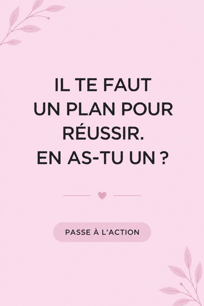 Femme réfléchissant à son projet avec un carnet et un stylo, symbolisant la planification pour réussir.