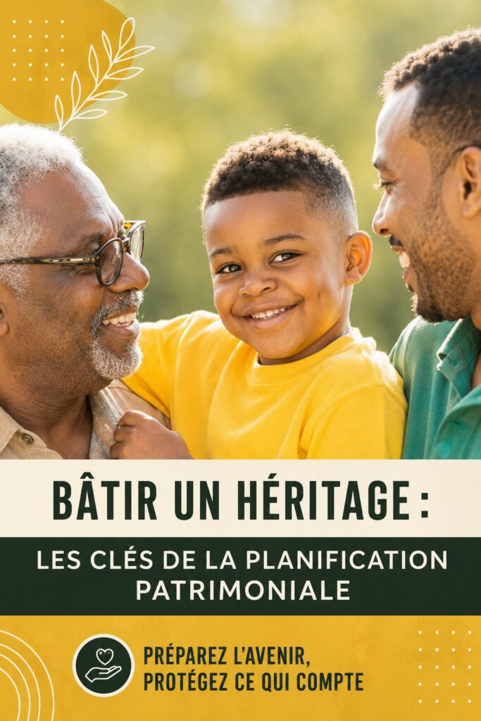 Une femme et sa famille discutant de la planification successorale autour d'une table.