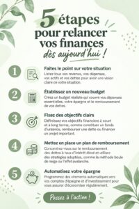 Femme utilisant un plan financier pour relancer ses finances