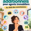 Agent immobilier souriant tenant un livret d'idées de revenus