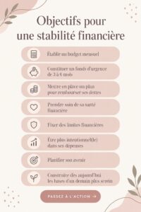 Image d'une femme examinant son budget pour garantir sa stabilité financière.