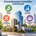 Femme explorant des opportunités d'investissement immobilier commercial.