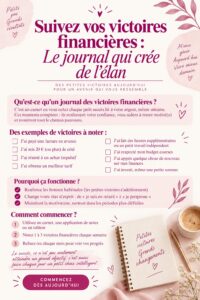 Femme prenant des notes dans un journal financier sur une table. Qui montre son engagement dans la gestion de ses finances.