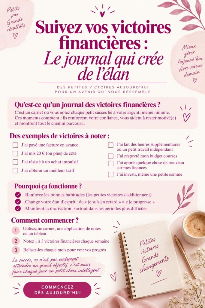 Femme prenant des notes dans un journal financier sur une table. Qui montre son engagement dans la gestion de ses finances.