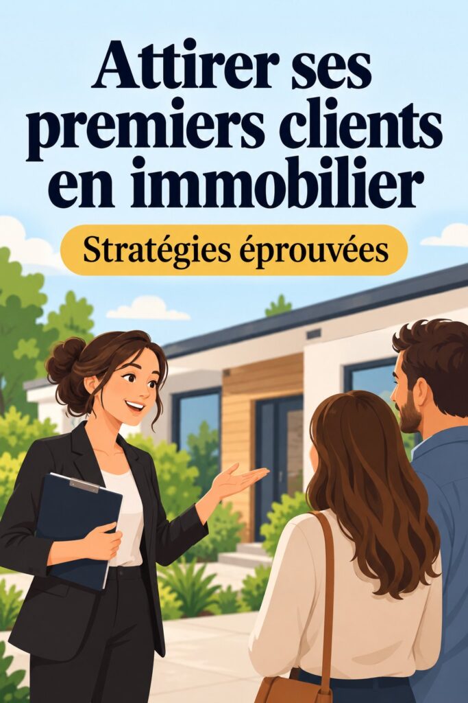 Femme souriante en train de discuter avec un client potentiel dans un bureau immobilier.