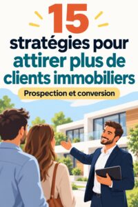 Image d'une femme professionnelle souriante en réunion avec des clients immobiliers.