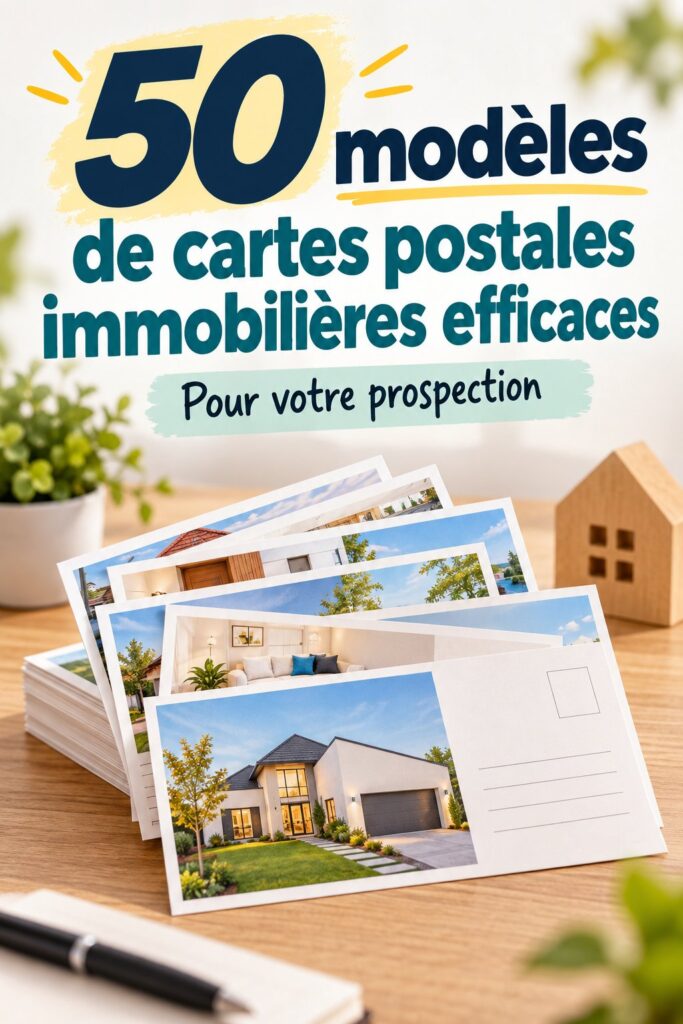 Cartes postales immobilières créatives pour le marketing