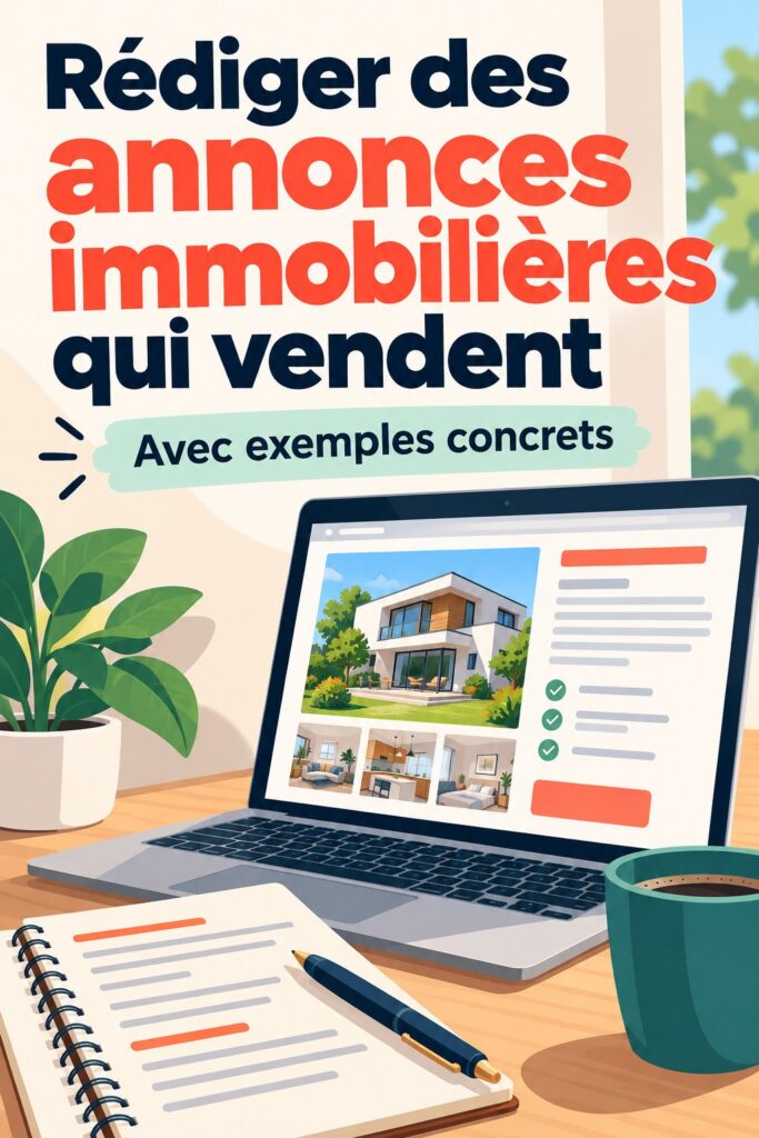 Une image représentant une belle maison avec une annonce immobilière créative. Mot-clé : description immobilière.