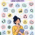 Femme professionnelle travaillant sur un projet, avec des notes et un ordinateur, illustrant les compétences en gestion de projet.