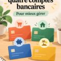 Femme d'affaires souriante consultée sur des documents financiers au sein d'une banque, représentant la gestion de son patrimoine.
