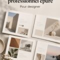 Portfolio immobilier attirant et professionnel sur un bureau