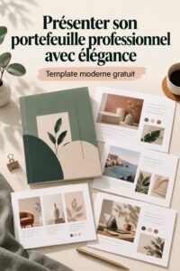 Femme présentant son portfolio élégant lors d'un entretien professionnel