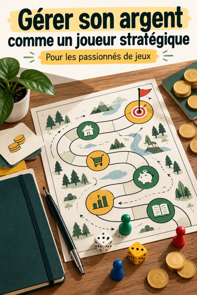 Femme joyeuse gérant son budget avec des outils inspirés de jeux vidéo.