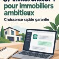 Femme utilisant une application sur son smartphone pour explorer l'IA dans l'immobilier.