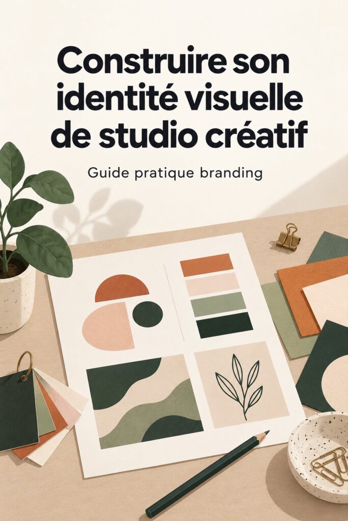 Exemple d'identité visuelle inspirante pour un studio créatif