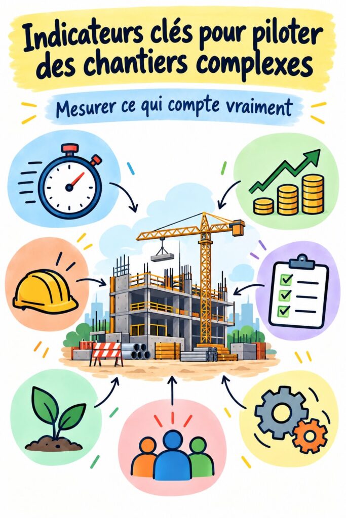 Indicateurs clés sur un chantier de construction