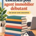 Un assortiment de livres sur l'immobilier pour agents débutants