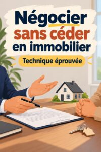 Femme négociant un bien immobilier avec assurance