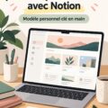 Capture d'écran d'un portfolio professionnel organisé avec Notion, mettant en valeur des projets et compétences.