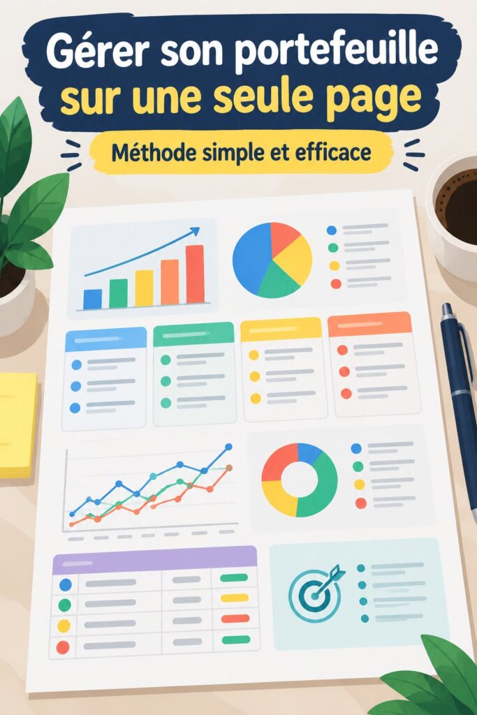 Illustration représentant un plan de gestion de portefeuille immobilier