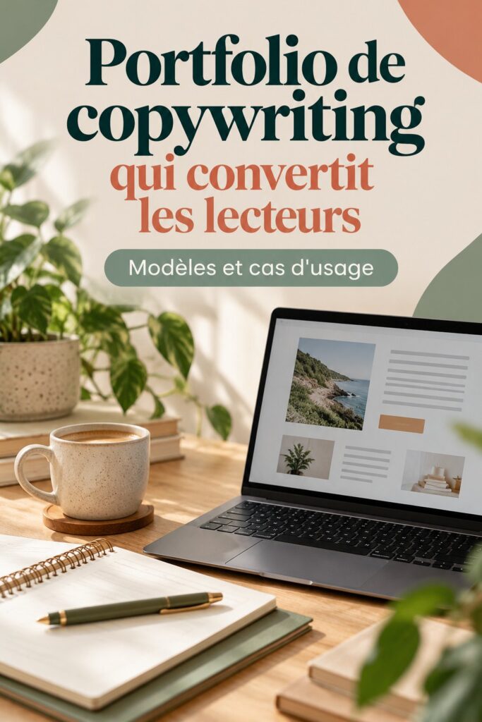 Un exemple de portfolio de copywriting professionnel et attrayant.