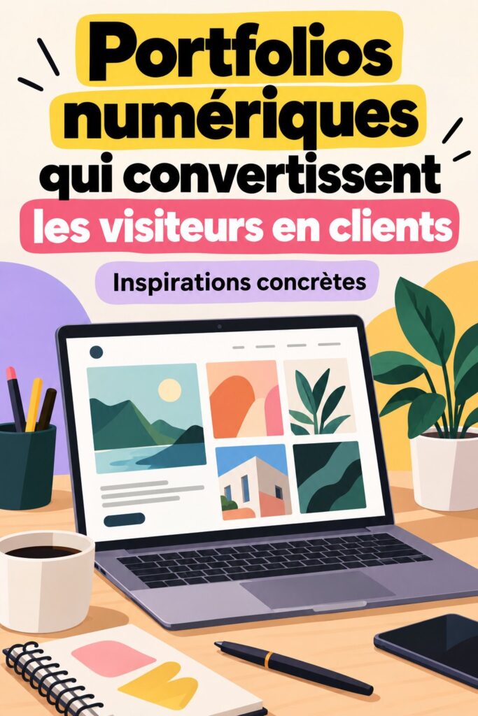 Un exemple de portfolio numérique attirant qui convertit les visiteurs en clients