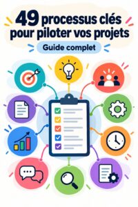 Un tableau de gestion de projet avec 49 processus essentiels, illustrant une approche structurée.