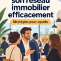 Femme réseautant lors d'un événement immobilier, illustrant les stratégies de réseautage.