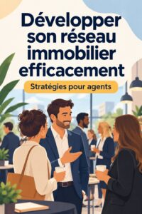 Femme réseautant lors d'un événement immobilier, illustrant les stratégies de réseautage.