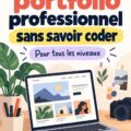 Vue d'un site portfolio créatif sans codage