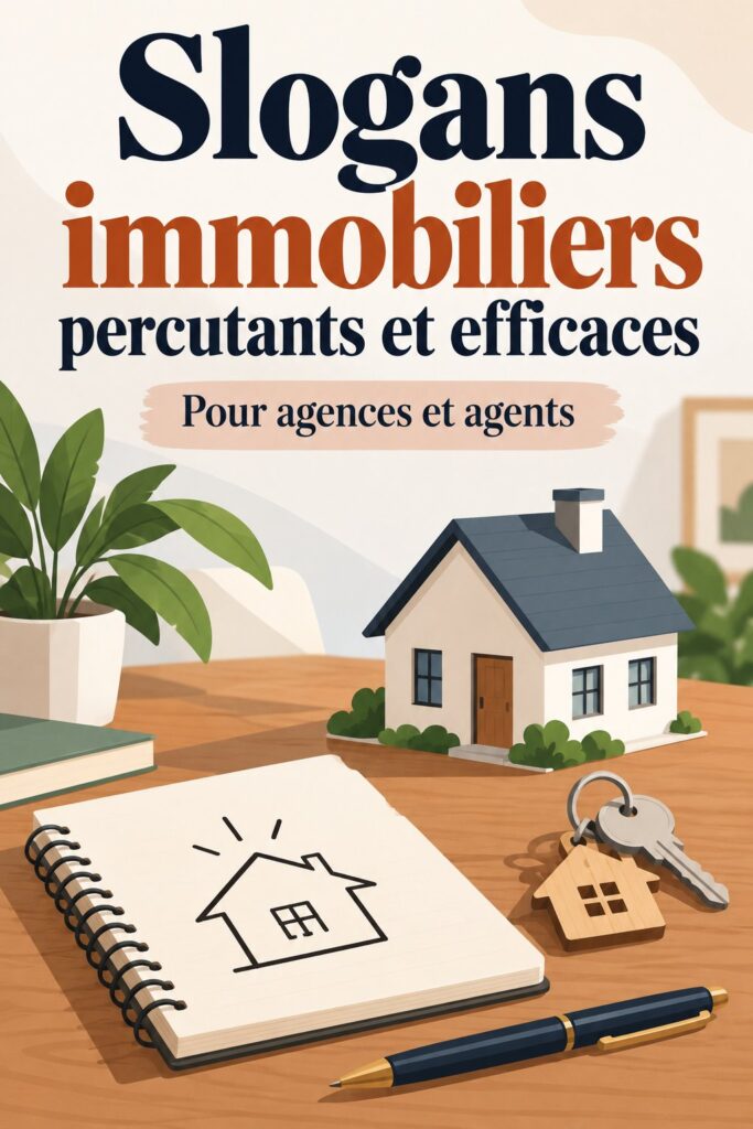 Un agent immobilier réfléchissant à des slogans créatifs devant son ordinateur.